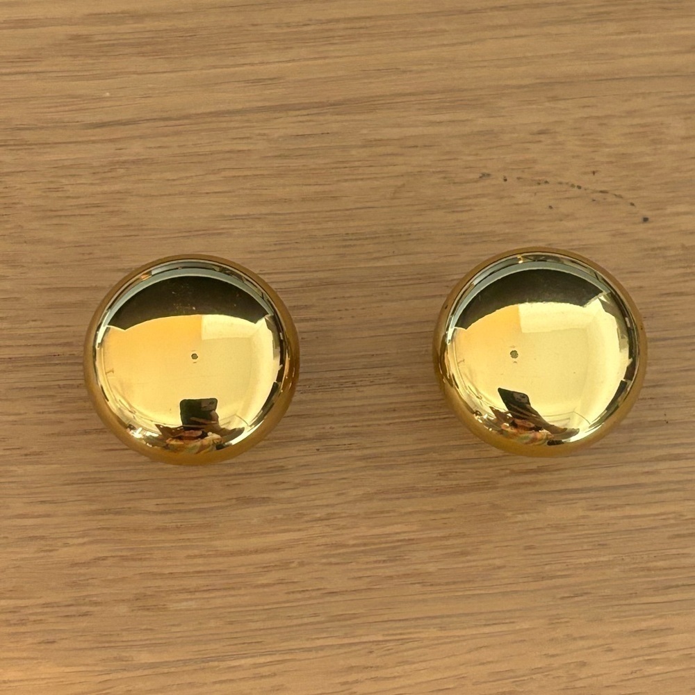 Set of 2 cabinet door knobs Solid‎ brass. New